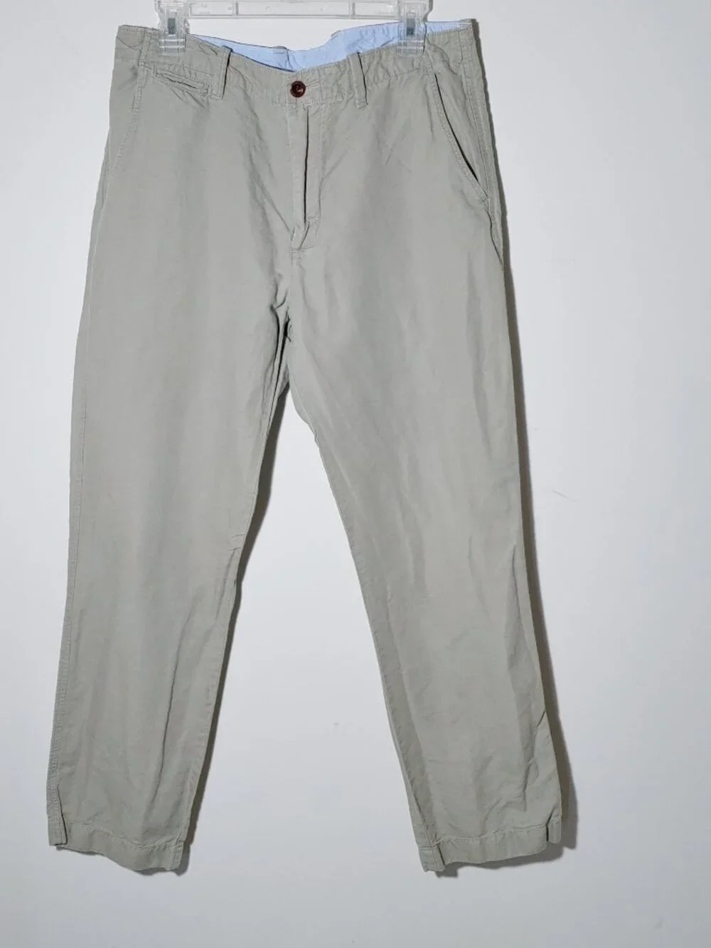 J.Crew Linen Cotton Blend Pants Size 32W 30L Oatmeal Cream Regular Fit